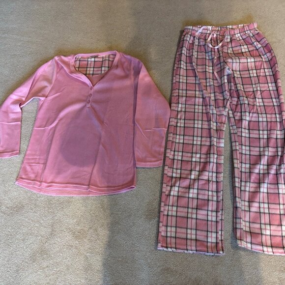 Pink Fleece PJ's - Picture 1 of 2